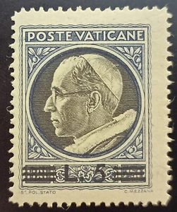 Vatican Stamp 1945 Effigy of Pius XII Overprint L.5 SN: VA 107 MHN Lot 310 - Picture 1 of 2