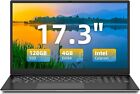 SGIN 17.3" HD 2.8GHz Laptop - Intel Celeron N4020 with 4GB 128GB SSD 2USB Gray