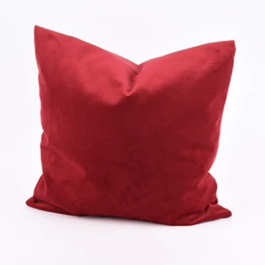 Federa Cuscino Derrick Ottica di Velluto Rosso Bordeaux 50x50cm - Foto 1 di 3