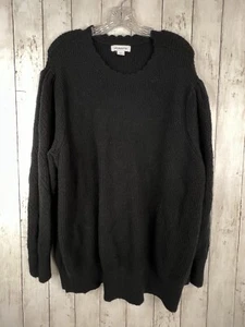 Liz Claiborne Black Long Sleeve Sweater Women's Plus Size 3X Classic Goth Grunge - Picture 1 of 12