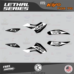 Graphics Kit for Kayo Sports Fox-70 AY-70 Storm-70 All Years Lethal - WHITE - Picture 1 of 6