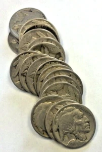 1/2 ROLLE (20) P NEUWERTIG BÜFFELNICKEL 1915-1919 (2545) - Bild 1 von 2