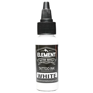 White Tattoo Ink 1oz Bottle by Element Tattoo Supply USA Made Color Tattoos - Picture 1 of 3