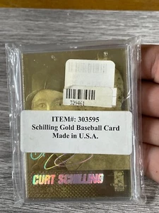 Curt Shilling Sculptured Gold Card The Merrick Mint - Picture 1 of 10
