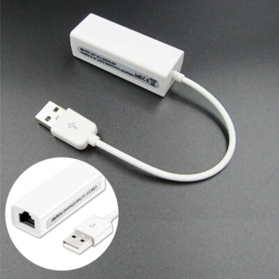 Ethernet Vista/XP For RJ45 7/8/10/ To 2 10/100 LAN Network Adapter Windows USB - Image 1 of 4