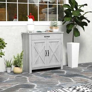 Rustic Grey Sideboard Cabinet Kitchen Organisation Living Room Cupboard Storage - Picture 1 of 12