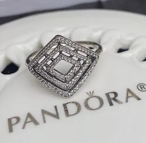 Authentischer Pandora geometrischer Linienring #196210CZ - Bild 1 von 6