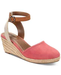 Style & Co Pink Mailena Wedge Espadrille Sandals - 10.5 - Pink - Picture 1 of 5