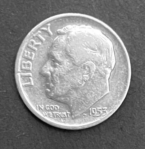 1953-D 10c SILVER Roosevelt Dime.  99CENTS Shipping  (R003) Cover