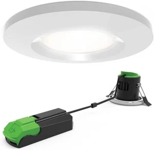4Lite IP65 Fire Rated Indoor Ceiling Downlight LED 4L1/2000/3 White 3000K - Picture 1 of 4