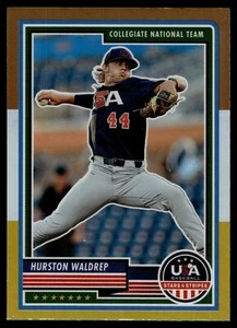 2023 Panini Stars & Stripes HURSTON WALDREP BRONZE SILVER & GOLD PRIZM #83 - Bild 1 von 2