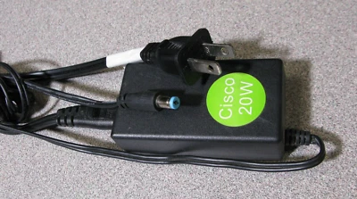 Cisco 12V DC Power Supply Adapter, 20 W 1.67A, Std 5.5mm OD / 2.1mm ID Connector - Image 1 of 3