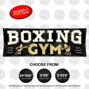 BOXE PALESTRA Banner Fitness Allenamento Insegna Aperta Esposizione Scuola Poster Autodifesa - Foto 1 di 7