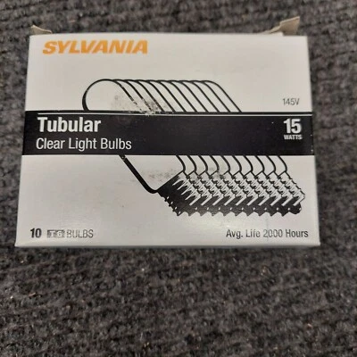 Sylvania 18078 15T6-145V Clear T6 Cand Lamp - Package Qty 10 - Image 1 of 3