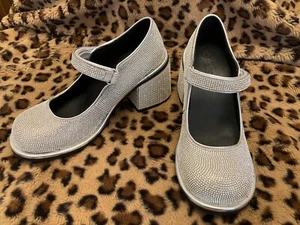 BRAND NEW Sparkle & Shine! Rhinestone Mary Jane Heels (S9) Perfect for Parties! - Picture 1 of 9