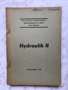 Luftfahrt, Hydraulik II, NVA Offiziershochschule LSK/LV „Franz Mehring“ DDR 1974 - Picture 1 of 2