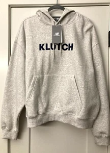 Herren New Balance Klutch Fleece Hoodie Ash Heather Oversized Large NEU! - Bild 1 von 8