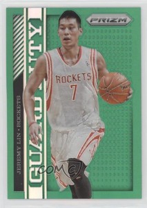 2013-14 Panini Prizm Guard Duty Retail Green Prizms Jeremy Lin #13