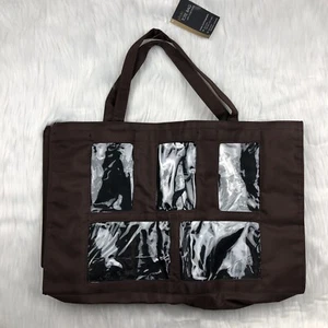Bed Bath & Beyond Photo Tote Bag Dark Brown Large Purse Coin Purse NWT Gift - Picture 1 of 7