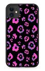 Dark Pink and Purple Gothic Cheetah Spots Rubber Phone Case Spot Shapes Girl AC1
