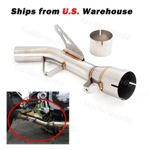 For Kawasaki Z900 2017-2019 Motorcycle Mid Exhaust Pipe Slip On Stock Muffler - Picture 1 of 7