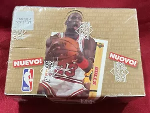 1991-92 UPPER DECK BASKETBALL SEALED BOX UNOPENED EURO PREMIER MICHAEL JORDAN - Picture 1 of 6