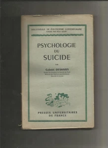 Psychologie du suicide - Gabriel Deshaies - Picture 1 of 1