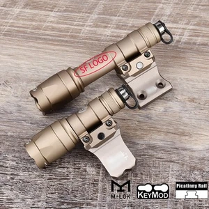Torcia da caccia tattica in metallo LED SF M300A M600C con base di montaggio laterale DD - Foto 1 di 20