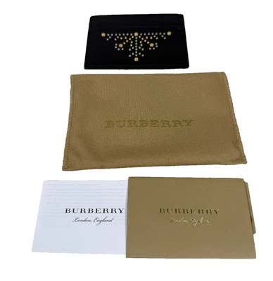 Burberry Black Leather Patterned Card holder with Bag and Certificate - Image 1 of 4