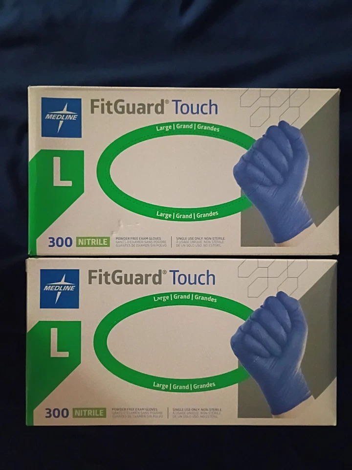 luvas de látex grandes 2 pacotes de 300 - Imagem 1 de 1