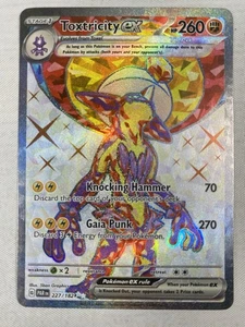 Tarjeta Pokémon holográfica ultra rara arte completo Toxtricity ex 227/182 Paradox Rift Tera casi nueva - Imagen 1 de 2