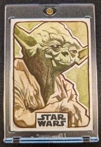 Topps Star Wars Yoda Sketch Card by Tina Berardi - Picture 1 of 2