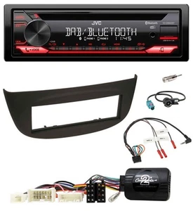 JVC CD DAB USB Bluetooth Lenkrad Autoradio für Renault Wind 2010-2013 N schwarz - Bild 1 von 10