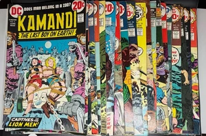 24-issues of Kamandi, the Last Boy on Earth 3-6, 8-11, 14-25, 30, 37-38, 43 1973 - Picture 1 of 17