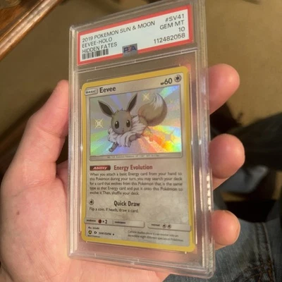 Pokemon Eevee SV41/SV94 Hidden Fates Shiny Vault PSA 10 - Image 1 of 2