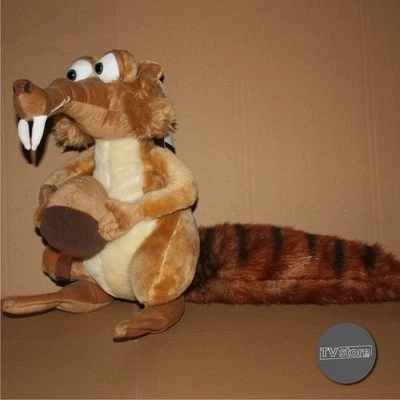 Ice Age 3 "Dawn of the Dinosaurs" Scrat Plüschfigur ca.38 cm | NEU mit Etikett - Bild 1 von 4
