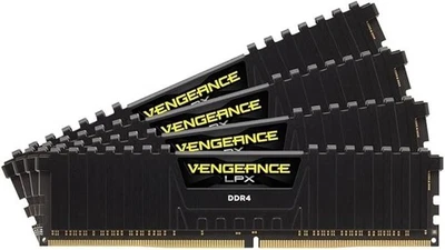 Corsair Vengeance LPX – 64GB (4×16GB) DDR4 2666MHz – Black – CMK64GX4M4A2666C16 - Image 1 of 4