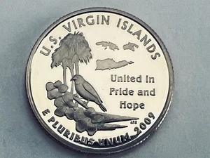 2009 S U.S. VIRGIN ISLANDS US Territories Quarter Clad 25c Proof Coin - Picture 1 of 2