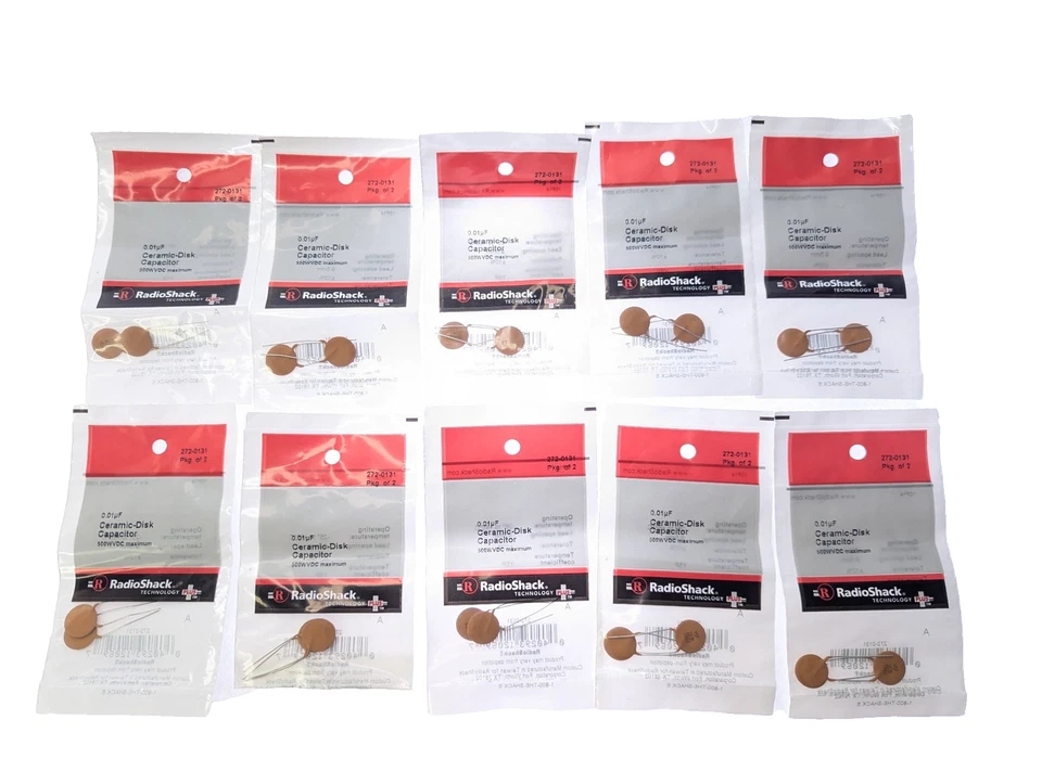 RadioShack 0.01uf 500v 20 Hi-q Ceramic Disc Capacitor