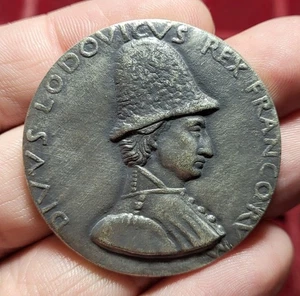 #88-9 ~ Louis XI - Argent 58g / médaille 勋章 - Picture 1 of 3