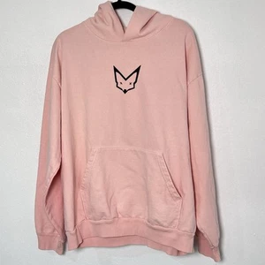 Rauw Alejandro World Tour Merch Pink/Peach Hoodie El Zorro Unisex Size Large - Picture 1 of 7
