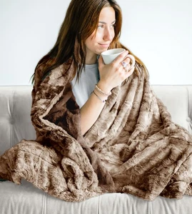 Doublesoft Blanket Large Black Super Soft Cozy Double Sided Warm Throw for Co... - Picture 1 of 5