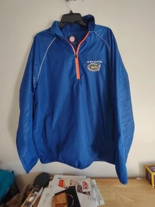 GIII Florida Gators Mesh Lined 1/4 Zip Windbreaker. Men's XL - Picture 1 of 9