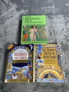 Vintage Macht der Geburtstage Verborgene Wahrheit Namen Buch Menge 3 Astrologie Sternzeichen HB/PB - Bild 1 von 12
