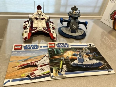 Lego Star Wars Lot Of 2 7679 Republic Fighter Tank 8018 Armored Assault Tank  - Image 1 of 4
