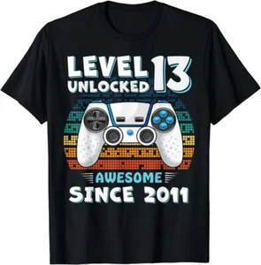 13th Birthday Decoration Boy 13yr 13 Year Old Birthday T Shirt Men Women Kid NEW - Picture 1 of 5
