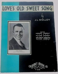 1935 "LOVE'S OLD SWEET SONG" SHEET MUSIC - CALUMET - NBC JACK OWENS - Picture 1 of 4