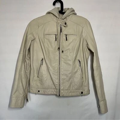 Chaqueta JouJou imitación cuero crema Foto 1 de 4