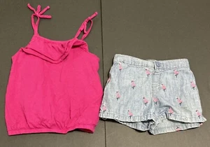 Girl's Old Navy & Crewcuts Outfit sz 7 & 8- Heathered Black Top w/Gray Leggings - Picture 1 of 7