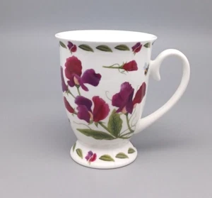 Kent Pottery Purple Pansies Butterflies Bumblebees Coffee Tea Mug 8 oz - Picture 1 of 6